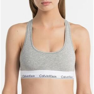 Calvin Klein Modern Cotton Bralette (Gray)